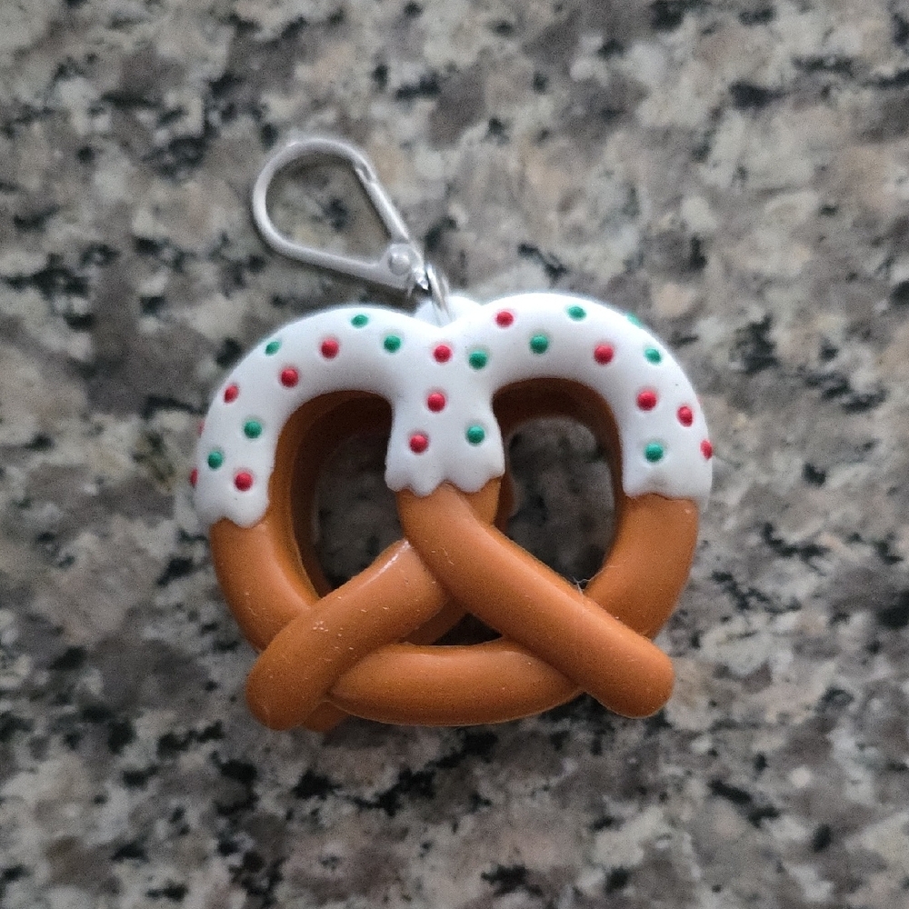 Festive Pretzel Keychain